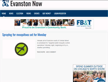 Tablet Screenshot of evanstonnow.com